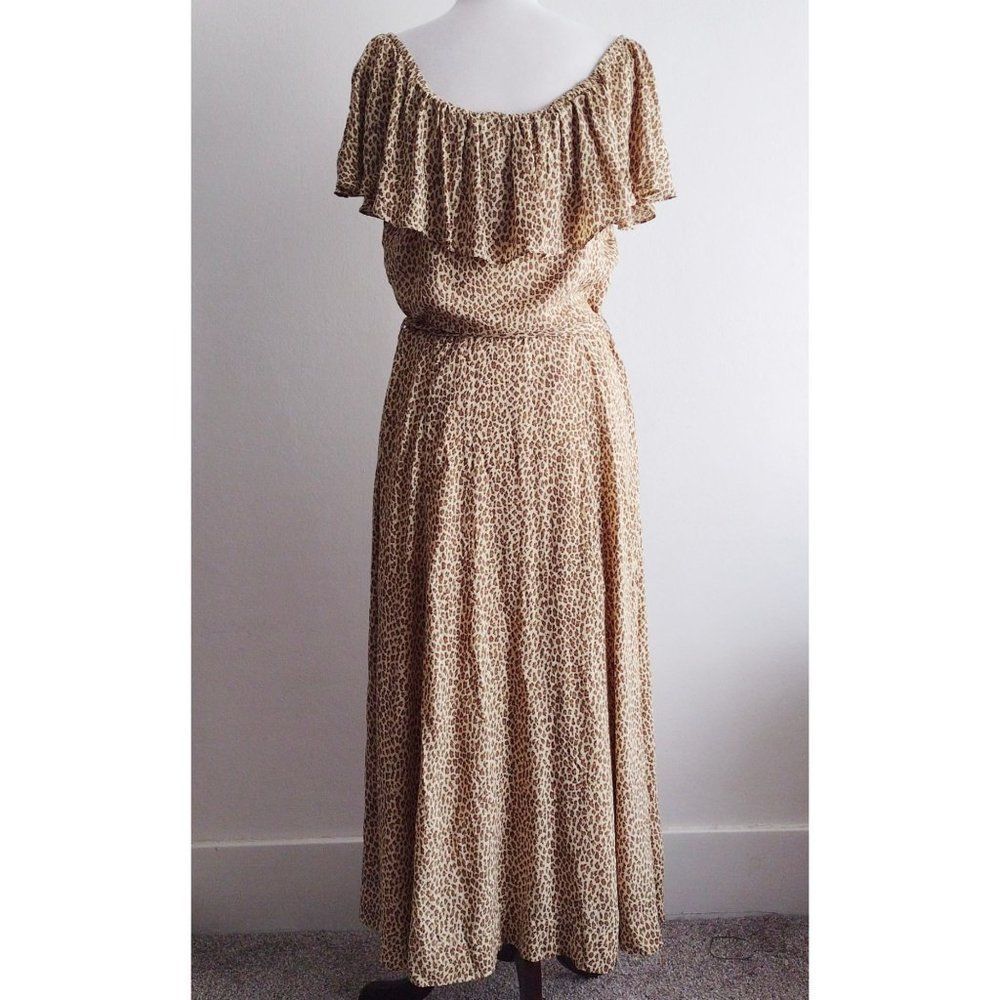 Anthropologie Bolano Leopard Print Midi 12 NEW Soft Caplet Midi - Picture 7 of 11